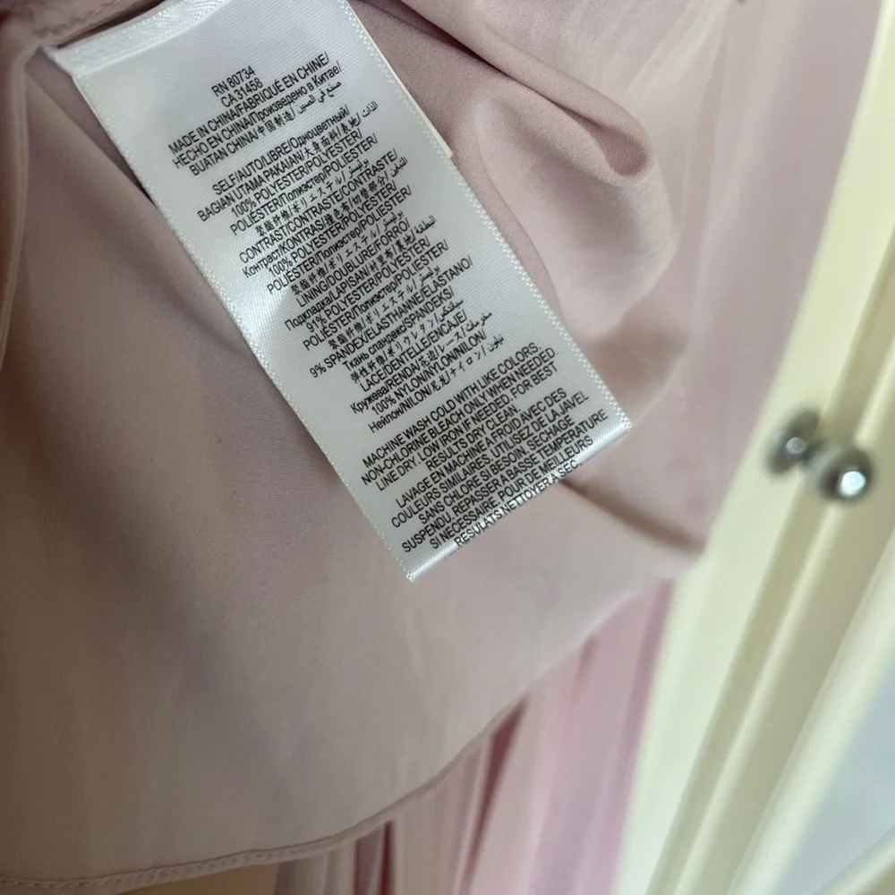 NEW BCBG MAXAZRIA LAVENDER ANGELEA PLEATED HIGH LOW DRESS - Picture 14 of 15